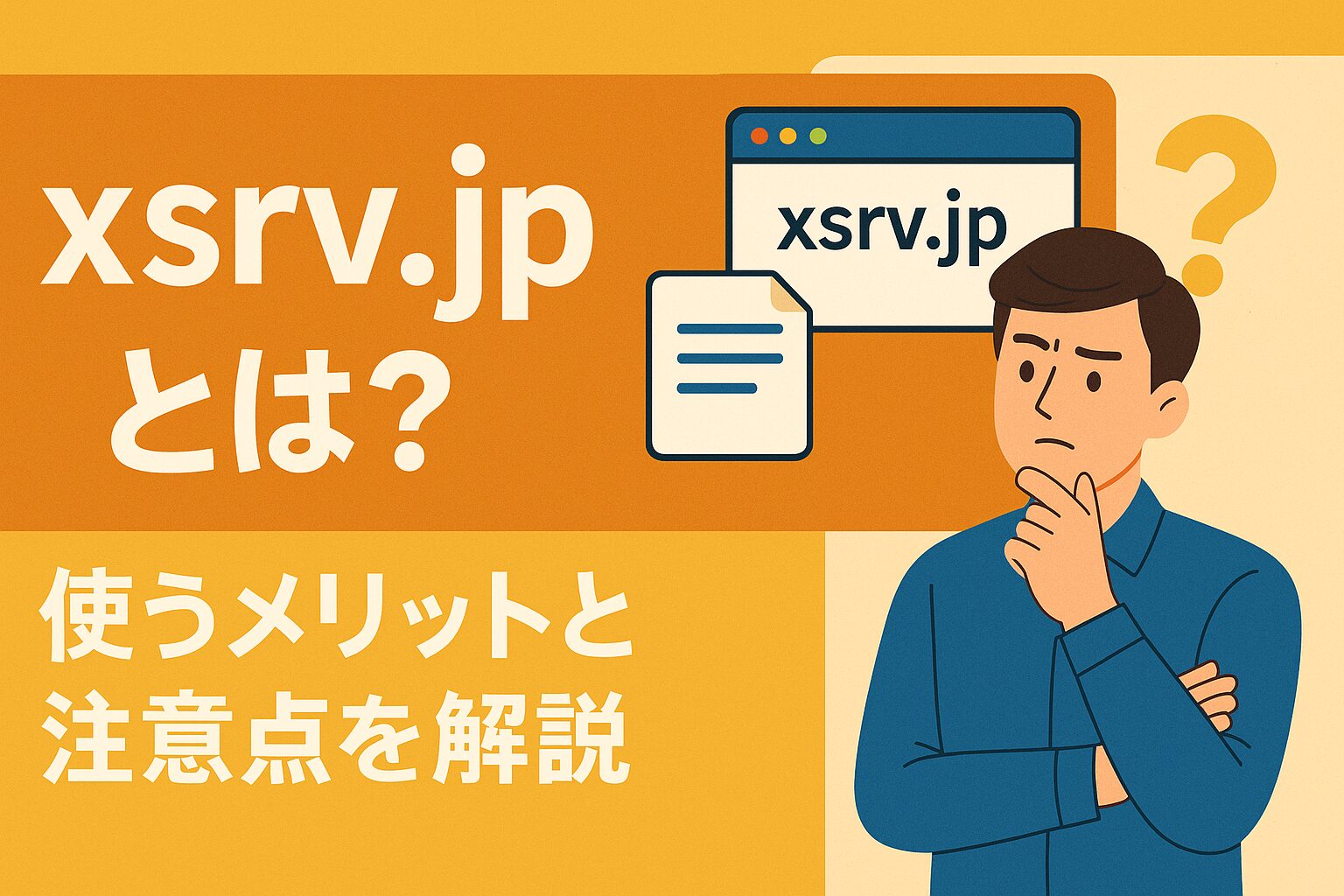 xsrv.jpとは？使うメリットと注意点を解説